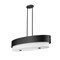 Z-Lite Counterpoint Linear Chandelier, 5-Light, 16 In.W x 42 In.L x 10.5 In.H, Matte Black/White 495-42L-MB - alternate 6